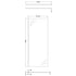 nuie 800mm wetroom screen with support barwrscbb080, Nuie, brushed brass, Shower Enclosures, Wetroom Screens, 3