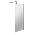nuie 700mm wetroom screen with support barwrscbp070, Nuie, black, Shower Enclosures, Wetroom Screens, 1