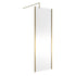 nuie 700mm outer framed wetroom screen with support barwrscobb70, Nuie, brushed brass, Shower Enclosures, Wetroom Screens, 1