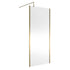 nuie 900mm outer framed wetroom screen with support barwrscobb90, Nuie, brushed brass, Shower Enclosures, Wetroom Screens, 1