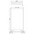 nuie 1100mm outer framed wetroom screen with support barwrscobp11, Nuie, black, Shower Enclosures, Wetroom Screens, 3