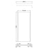 nuie 800mm outer framed wetroom screen with support barwrscobp80, Nuie, black, Shower Enclosures, Wetroom Screens, 3