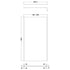nuie 1000mm wetroom screen outer frame 1850x8mm brushed pewterwrscogm10, Nuie, brushed pewter, Shower Enclosures, Wetroom Screens, 2