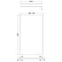 nuie 1100mm wetroom screen outer frame 1850x8mm brushed pewterwrscogm11, Nuie, brushed pewter, Shower Enclosures, Wetroom Screens, 2