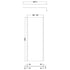 nuie 700mm wetroom screen outer frame 1850x8mm brushed pewterwrscogm70, Nuie, brushed pewter, Shower Enclosures, Wetroom Screens, 2