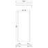 nuie 760mm wetroom screen outer frame 1850x8mm brushed pewterwrscogm76, Nuie, brushed pewter, Shower Enclosures, Wetroom Screens, 2