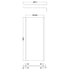 nuie 800mm wetroom screen outer frame 1850x8mm brushed pewterwrscogm80, Nuie, brushed pewter, Shower Enclosures, Wetroom Screens, 2