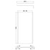 nuie 900 wetroom screen outer frame 1850x8mm brushed pewterwrscogm90, Nuie, brushed pewter, Shower Enclosures, Wetroom Screens, 2