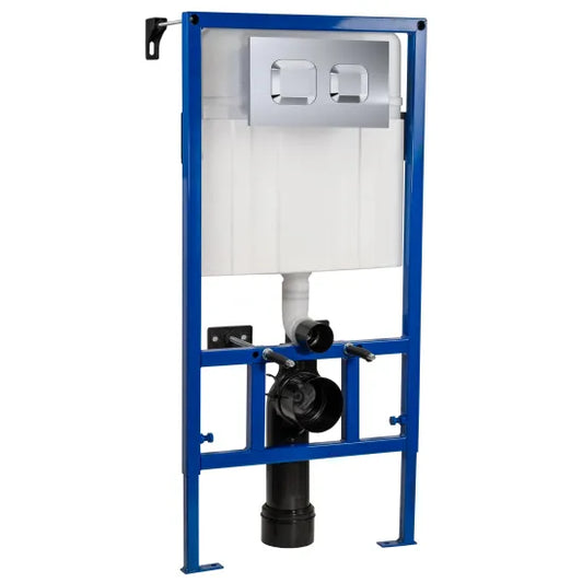 Nuie Dual Flush Concealed Cistern Frame with Square Plate