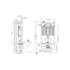 Nuie Dual Flush Concealed Cistern With Frame