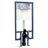 Nuie Round Dual Flush Concealed Cistern Wall Hung Frame Push Button - Chrome