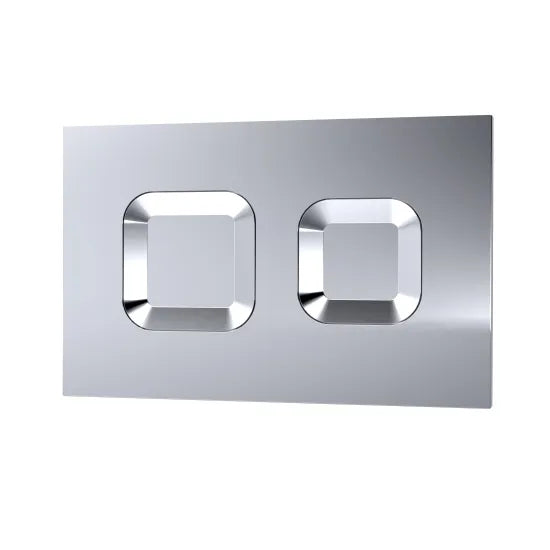 Nuie Square Dual Flush Concealed Cistern Wall Hung Frame Push Button