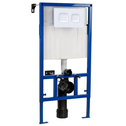 Nuie Dual Flush Concealed Cistern Frame with Square Plate