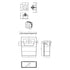 Nuie Universal Access Cistern & Brushed Brass Square Flush Plate