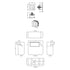 Nuie Universal Access Cistern & Brushed Brass Square Flush Plate