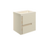 zane 605mm wall hung basin unit cream basin matt cotton oak effect finish, Alessio, Wall Hung Vanity Unit, 6