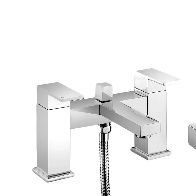 Zara Chrome Bath Filler Mixer Tap with Shower Kit