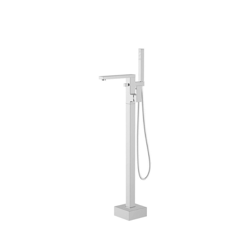 Zara Freestanding Chrome Bath Shower Mixer Tap with Shower Kit