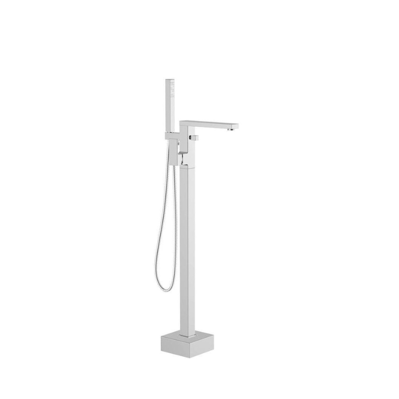 Zara Freestanding Chrome Bath Shower Mixer Tap with Shower Kit