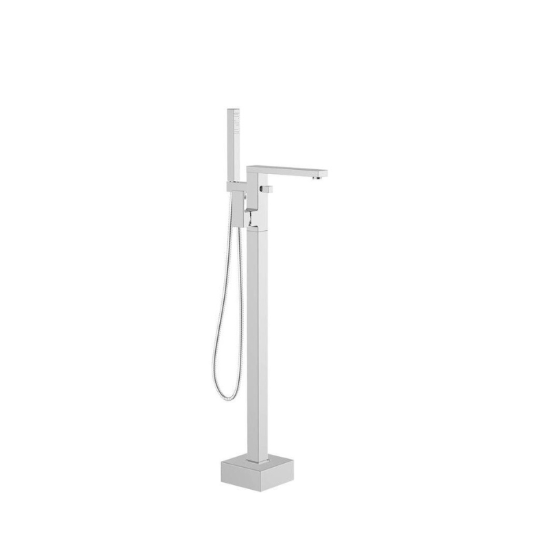 zara freestanding chrome bath shower mixer tap with shower kit, Alessio, Chrome Bath Taps, Free Standing Bath Taps, Taps, 2