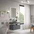 zeta light matt grey ceramic basin waste 355mm, Alessio, Basins, Counter Top Bowl , 4