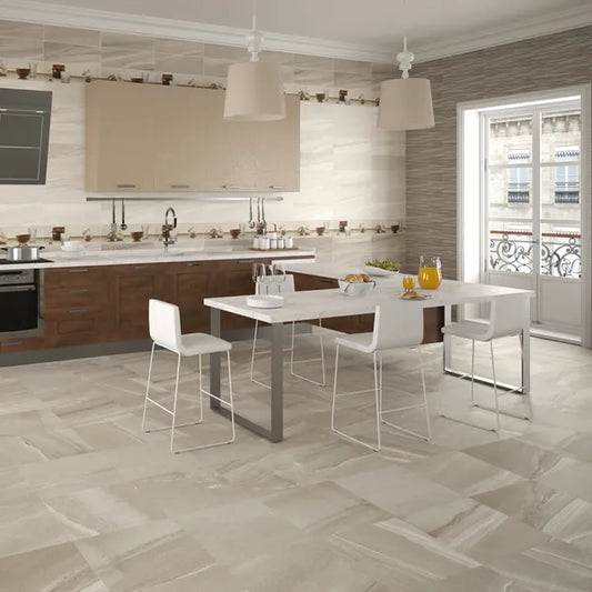 Burlington Taupe Decor Tiles 200x600mm Tiles