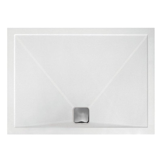 25mm anti slip ultra slim 1700x800mm rectangular tray waste, Alessio, white, Anti-Slip Trays, Rectangular Trays, Shower Trays, 1
