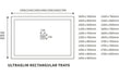 25mm anti slip ultra slim 1700x900mm rectangular tray waste, Alessio, white, Anti-Slip Trays, Rectangular Trays, Shower Trays, 3
