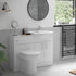 benito 1155mm white gloss combination toilet and vanity unit with toilet and cistern, Alessio, Bathroom Cabinet, 2