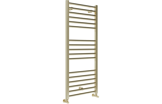 riccardo-straight-towel-radiator-500x1200mm-brushed-brass, Alessio, Heating, Radiators, Towel Rails, 1