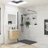 25mm 1200x800mm slate effect ultra slim rectangular shower tray waste, Alessio, grey, Rectangular Trays, Shower Trays, Slate Shower Trays, 3