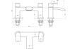 abri chrome bath filler mixer tap, Alessio, Chrome Bath Taps, Taps, 4