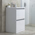 dante 615mm 2 drawer floor standing basin unit inc basin white gloss, Alessio, Sink Vanity Unit, Basin Unit, 1