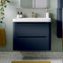 calvino 500mm 2 drawer wall hung basin unit matt indigo, Alessio, Wall Hung Vanity Unit, 1