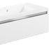 dante 815mm 1 drawer wall hung basin unit inc basin white gloss, Alessio, Wall Hung Vanity Unit, 4