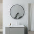 arto 500mm round mirror matt black, Alessio, Mirrors, Round Mirrors, Standard Bathroom Mirrors, 1