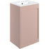 aida 500mm floor standing vanity unit matt antique rose chrome handle, Alessio, Sink Vanity Unit, Basin Unit, 3