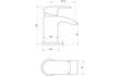 abri chrome cloakroom basin mixer tap waste, Alessio, Chrome Basin Taps, Cloakroom Basin Taps, Taps, 4