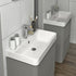 calvino 800mm 2 door floor standing basin unit matt grey, Alessio, Sink Vanity Unit, Basin Unit, 5