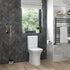 Anna Rimless Close Coupled Open Back WC & Soft Close Toilet Seat