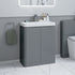 calvino 800mm 2 door floor standing basin unit matt grey, Alessio, Sink Vanity Unit, Basin Unit, 2