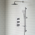carlo round shower pack two outlet with riser overhead kit, Alessio, Mixer Showers, Shower Valves, Showers, 3