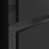 zane 805mm wall hung basin unit black basin matt black glass, Alessio, Wall Hung Vanity Unit, 3