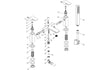 antonio matt black bath mixer tap with shower kit, Alessio, Black Bath Shower Mixer Taps, Bath Taps, Taps, 6