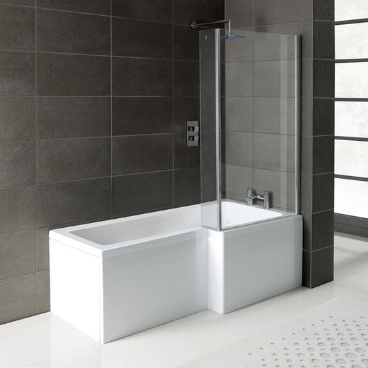 l shape single end bath only 1700x700 850x410mm rh, Baths, Shower Baths, Alessio, 1