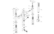 antonio chrome bath shower mixer tap with shower kit, Alessio, Chrome Bath Shower Mixer Taps, Bath Taps, Taps, 4