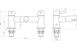 lanzo chrome bath filler mixer tap, Alessio, Chrome Bath Taps, Taps, 6