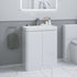 calvino 600mm 2 door floor standing basin unit white gloss, Alessio, Sink Vanity Unit, Basin Unit, 1