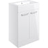 vito 610mm floor standing 2 door basin unit basin white gloss, Alessio, Sink Vanity Unit, Basin Unit, 1