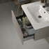 dante 815mm 2 drawer floor standing basin unit inc basin latte, Alessio, Sink Vanity Unit, Basin Unit, 3